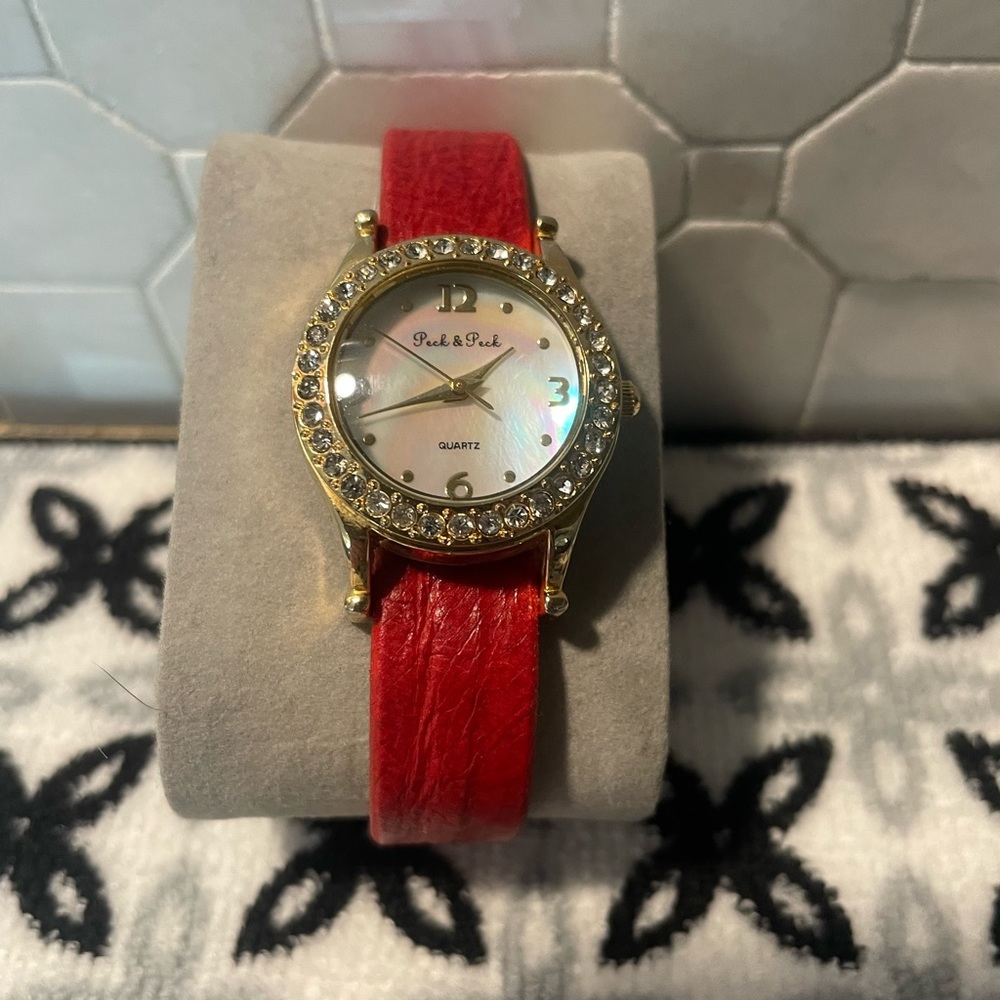 Peck and peck crystal watch